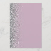 ダスティー薄紫シルバーグリッター結婚ズ メニュー (裏面)