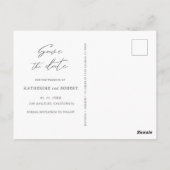 ダスティー金ゴールドとマウヴ |写真の保存日付 ポストカード (裏面)