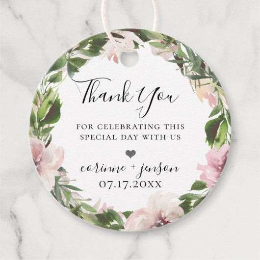 ダスティー マウブ゙ ボタニカル リース フェイバータグ (正面)