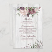 ダスティ素朴バラカントリーウッド エンクロージャーカード (正面/裏面)