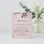 ダスティ素朴バラフローラブーケ詳細カード エンクロージャーカード (スタンド正面)