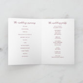 ダスティ素朴ブルゴーニュリース結婚ズ プログラム (内部)
