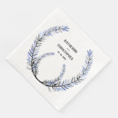 ダスティ素朴ブルースプルスツリーステムリースクレスト (コーナー)