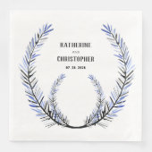 ダスティ素朴ブルースプルスツリーステムリースクレスト (正面)