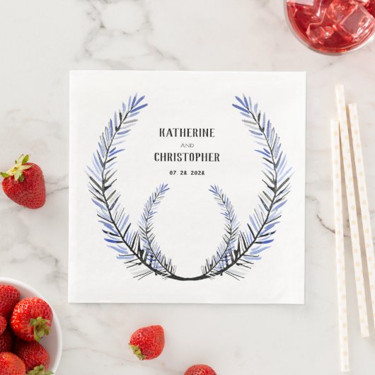 ダスティ素朴ブルースプルスツリーステムリースクレスト (インサイチュ)