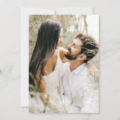 ダスティ素朴ブルーライトフォトズ結婚ーズ セーブザデート (裏面)