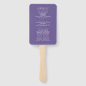 ダスティ結婚バイオレット水彩画フローラ計画 ハンドファン (裏面)