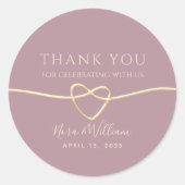 ダスティ結婚バラの感謝 ラウンドシール (正面)