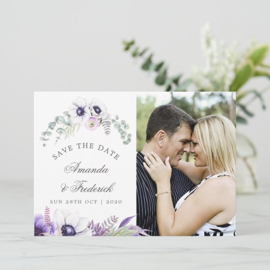 ダスティ結婚・バイオレットのフローラ結婚式の日付を保存 セーブザデート (スタンド正面)