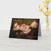 ダスティ考えるバラのあなたのグリーティングカード カード (黄色い花)