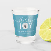 ダスティ航海のジョイ砂ドル3写真クリスマス ショットグラス (正面)