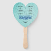 ダスティ アブストラクト ブラック スクリプト ウェディング ハンドファン (裏面)