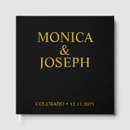 ダスティ スカイ ブルー ゲストブック ギフト, パーソナライズされたラグジュアリー