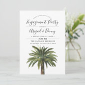 ダスティ パームズ | ビーチでのエンゲージメントパーティー 招待状 (スタンド正面)