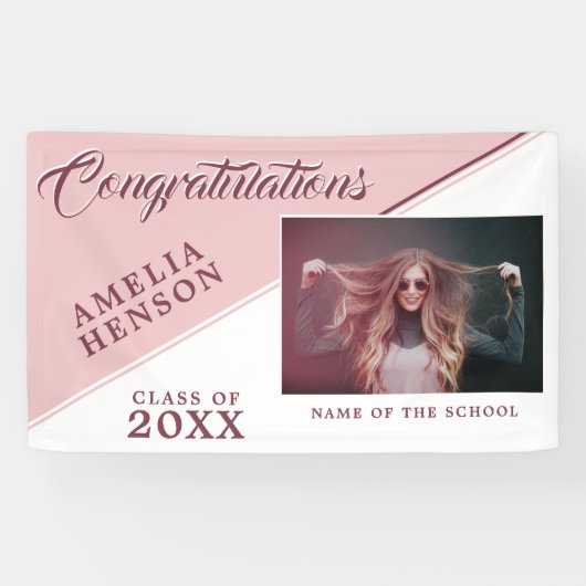 ダスティ・ピモダンンクの大学院写真卒業パーティー  横断幕 (横)