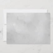 ダスティ ボタニカル フラワーの結婚式 Save the Date セーブザデート (裏面)