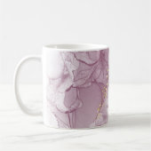 ダスティ·モーブとフェイク金ゴールド·マグ コーヒーマグカップ (左)