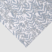 ダスティ・ライト・ブルーズ・結婚ヴィンテージ植物学 薄葉紙 (詳細)