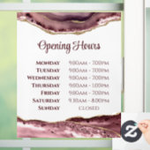 ダスティ ローズ アゲート 開館時間 窓用シール ウィンドウサイン (ホーム)