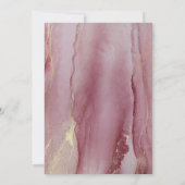 ダスティ ヴィバ マゼンタ ウェディング インビテーション (裏面)