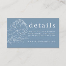 ダステモダンィ·ブルー·エレガントフローラ結婚詳細 