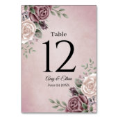 ダステ素朴ィバラフローラピンクテーブル番号 テーブルナンバー (裏面)