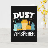 ダストウィスパラー 面白い掃除 清潔なプレゼント カード (黄色い花)