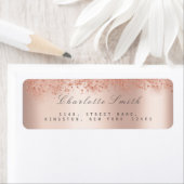 ダストスターズピンクローズ赤面差出人住所ラベル ラベル (インサイチュ)