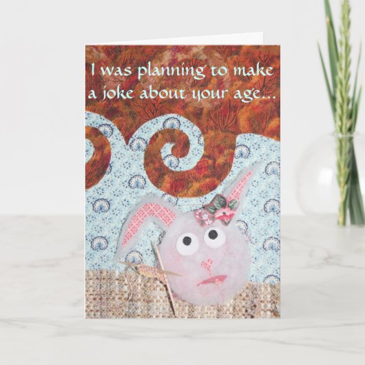 ダストバニー誕生日 – ハッチバニー カード (正面)