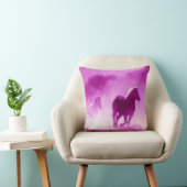 ダストピンクの馬 クッション (椅子)