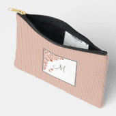 ダストピーチストライプテラコッタバタフライモノグラム アクセサリーポーチ (見開き)