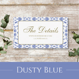 ダストブルーのパターン封筒カード エンクロージャーカード