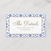 ダストブルーのパターン封筒カード エンクロージャーカード (正面)