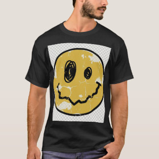 ダストレスグリッチスマイリーフェイスTシャツ Tシャツ