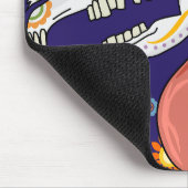 ダスト汚れ防止ユニコーン骨格ヘッドデザイン マウスパッド (コーナー)