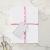 ダスト紙吹雪水色ドットギフトラベル ギフトタグ (より糸付き)