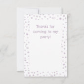 ダスト紙吹雪水色ドットサンキューカード サンキューカード (裏面)