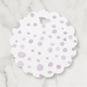 ダスト紙吹雪水色ドットメッセージカード フェイバータグ (裏面)