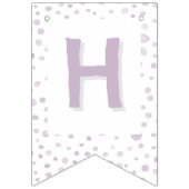 ダスト紙吹雪水色ドット束フラグ バンティングフラッグ (第2の旗)