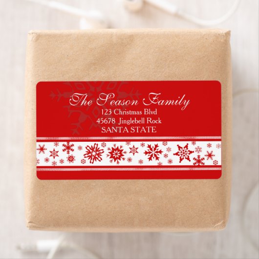 ダズリングスノーフレークホリデイ住所 シール (インサイチュ)