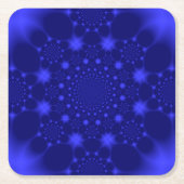 ダズリングブルースクエア紙コースター スクエアペーパーコースター (正面)