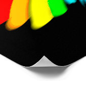 ダズリングIラブ踊りバレリーナデザイン ポスター (角)