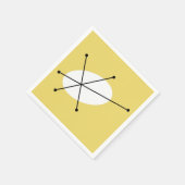 ダズルイエロー紙ナプキン スタンダードカクテルナプキン (角)