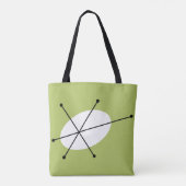 ダズルグリーン全前面 トートバッグ (裏面)