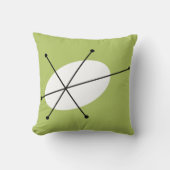 ダズルグリーン独身のス数々のクエア クッション (正面)