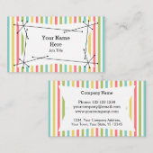 ダズルストライプクラシックプラーク 名刺 (正面/裏面)