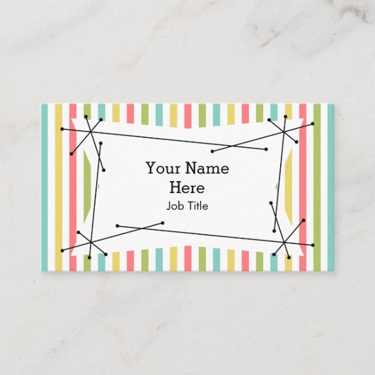 ダズルストライプクラシックプラーク 名刺 (正面)