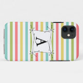 ダズルストライプクラシック'モノグラム' iPhoneケース Case-Mate iPhoneケース (裏面(横))