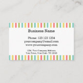 ダズルストライプクラシック名刺ホワイト 名刺 (裏面)