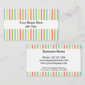 ダズルストライプクラシック名刺ホワイト 名刺 (正面/裏面)